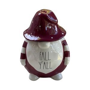 Rae Dunn FALL Y'ALL Gnome Large Cookie Canister w/ Lid NEW without tags